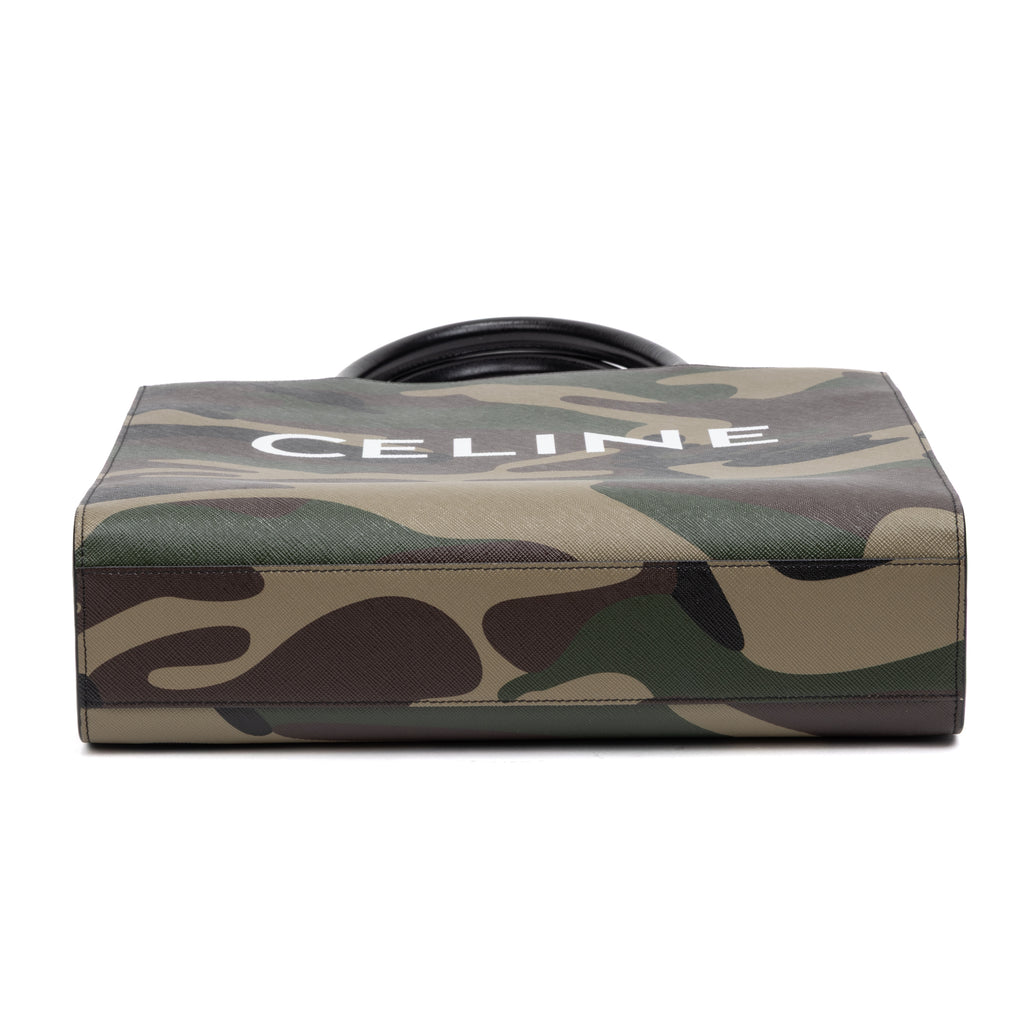 Shoulder Bag Camouflage Vertical Cabas Tote Medium Kakhi Camouflage Canvas
