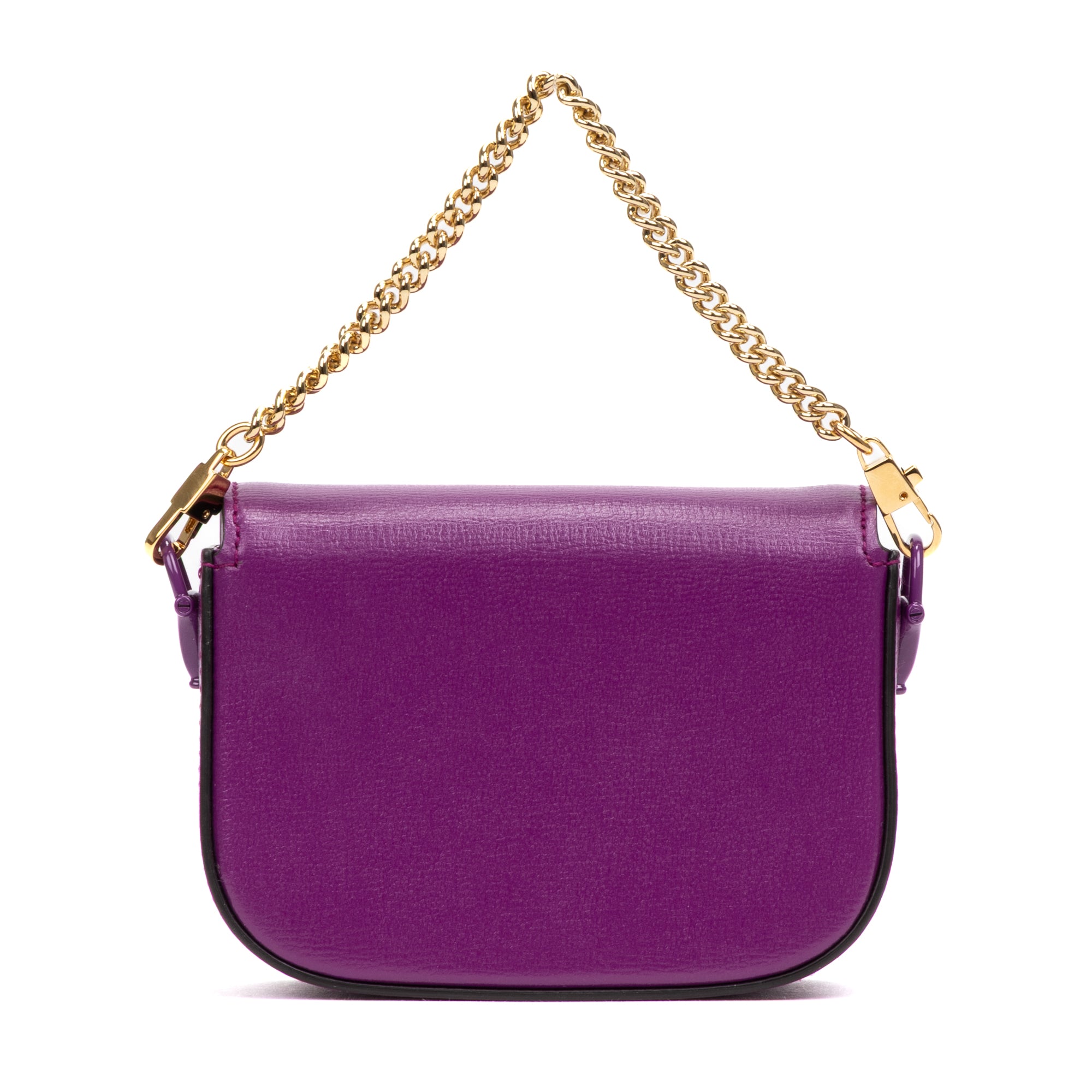 Shoulder Bag Horsebit 1955 Mini Purple Calfskin Leather