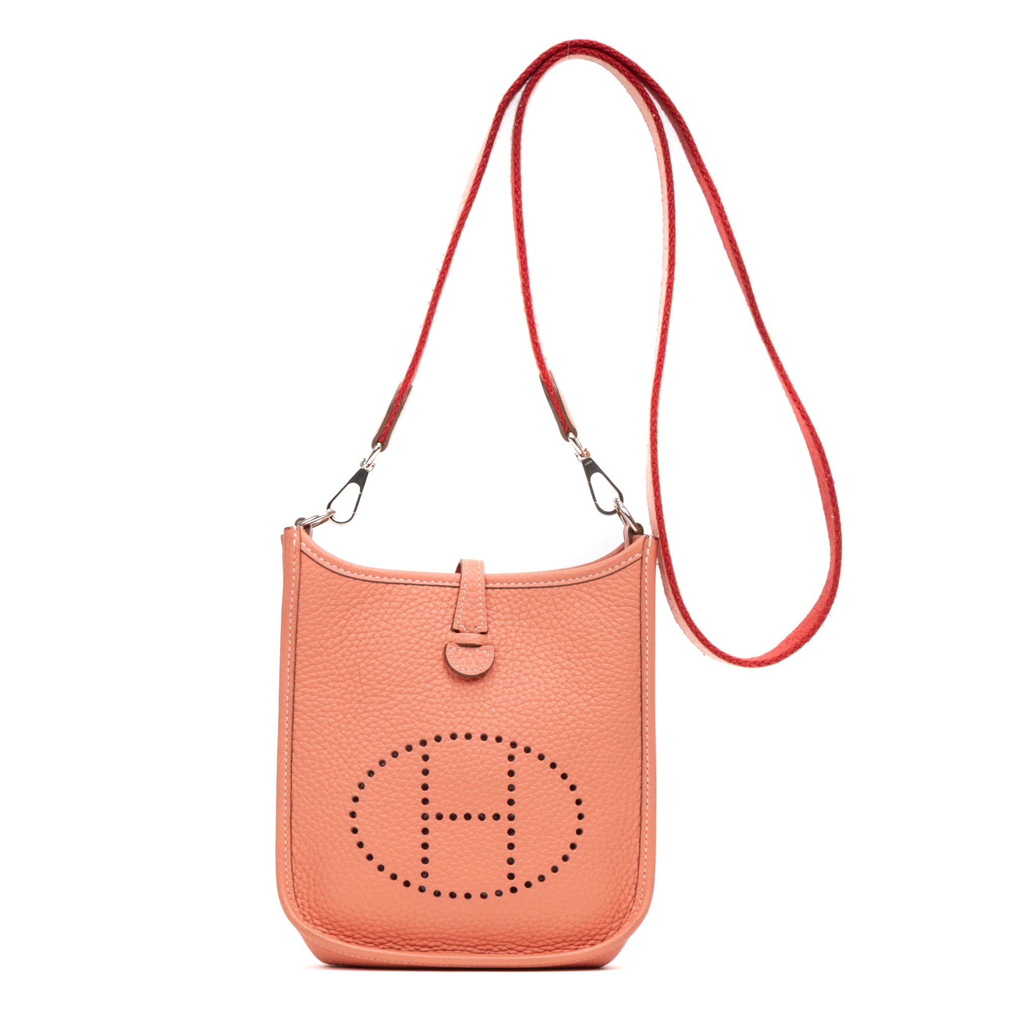 Shoulder Bag Evelyne III TPM Rose Texas Clemence Leather