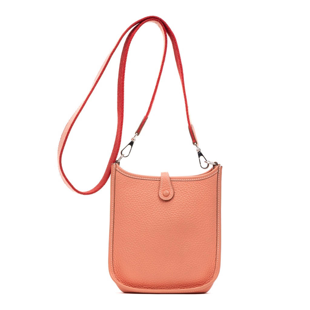 Shoulder Bag Evelyne III TPM Rose Texas Clemence Leather