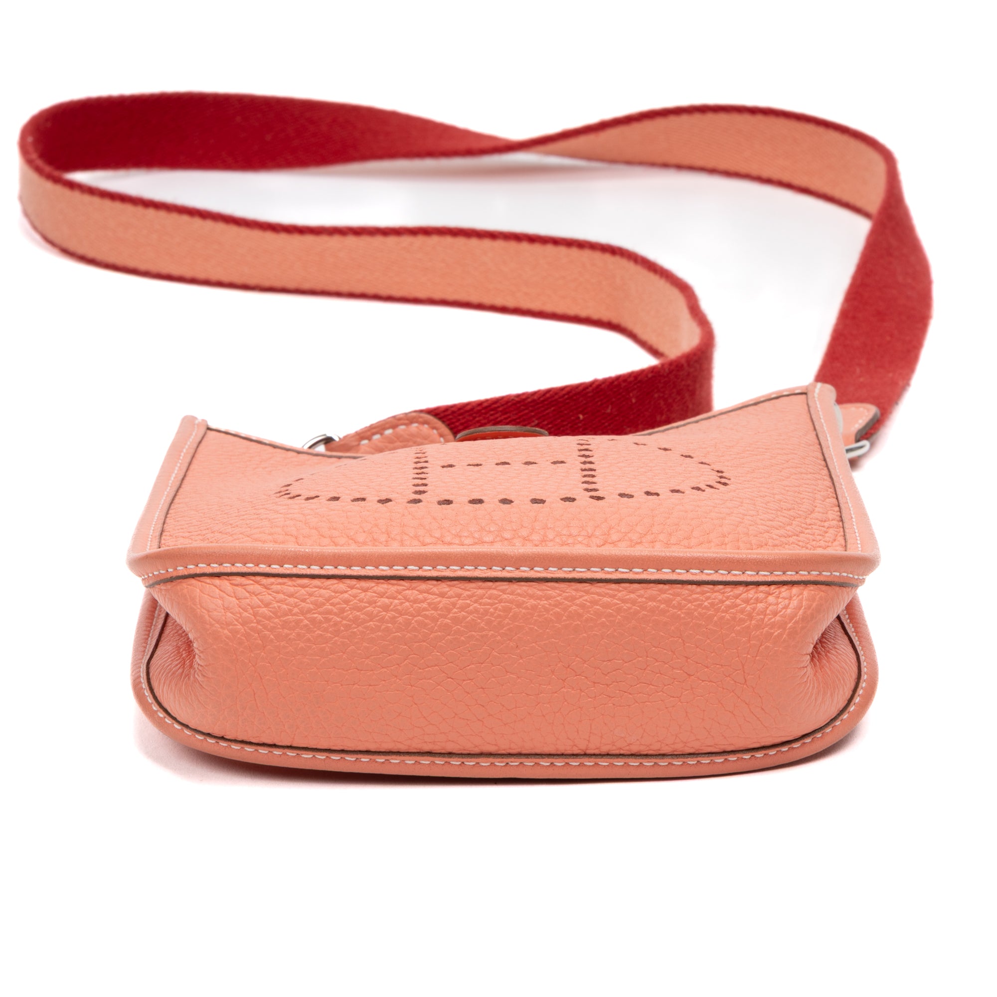 Shoulder Bag Evelyne III TPM Rose Texas Clemence Leather