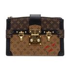 Shoulder Bag Ltd. Ed. Trunk Clutch Reverse Monogram Small Brown Monogram Canvas