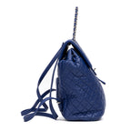 Backpack Urban Spirit Backpack Large Blue Quilted Lambskin