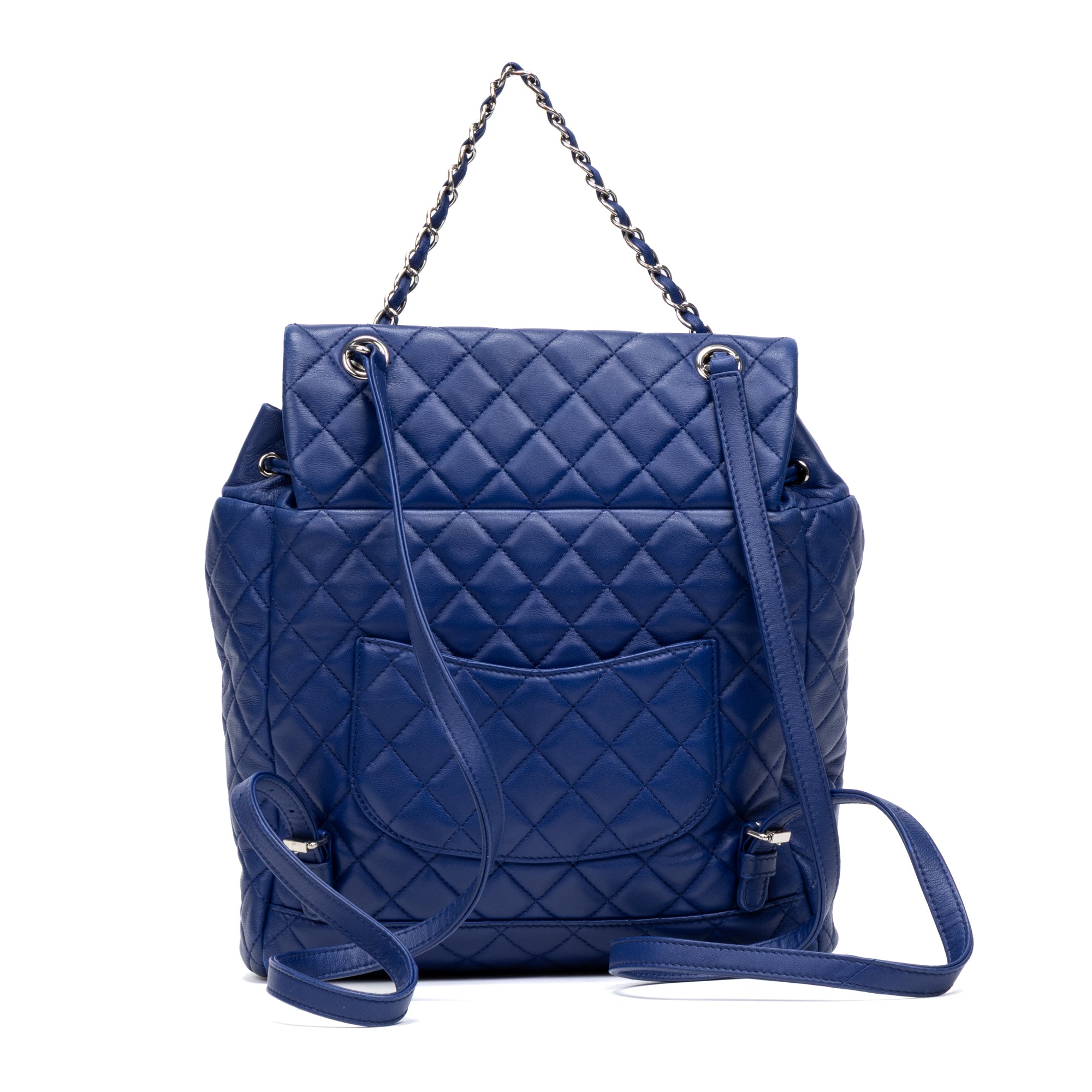 Backpack Urban Spirit Backpack Large Blue Quilted Lambskin