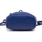 Backpack Urban Spirit Backpack Large Blue Quilted Lambskin