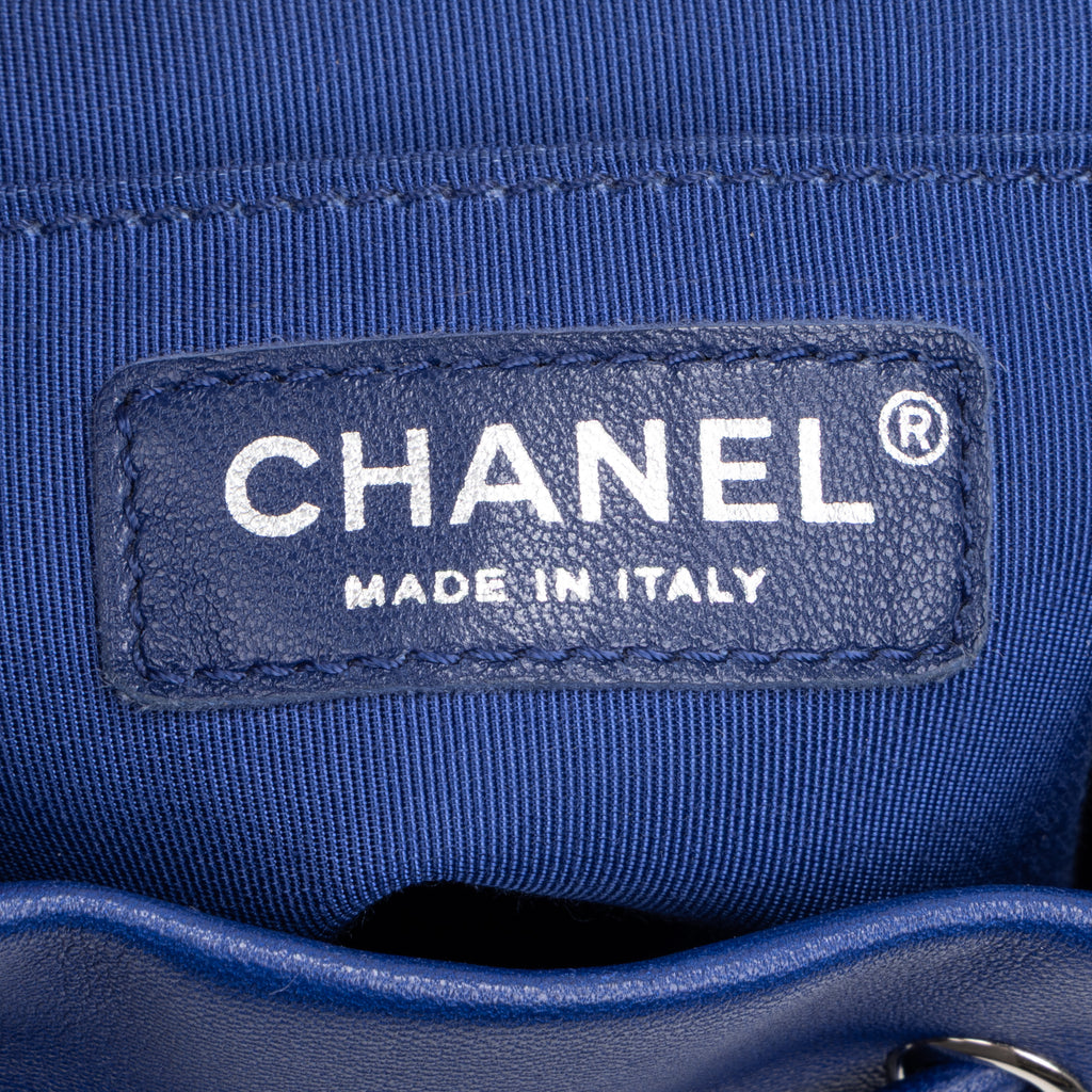 Backpack Urban Spirit Backpack Large Blue Quilted Lambskin