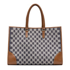 Handbag Horizontal Cabas Tote Brown Triomphe Canvas