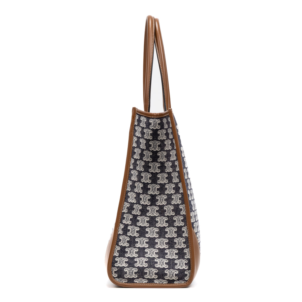 Handbag Horizontal Cabas Tote Brown Triomphe Canvas