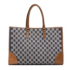 Handbag Horizontal Cabas Tote Brown Triomphe Canvas
