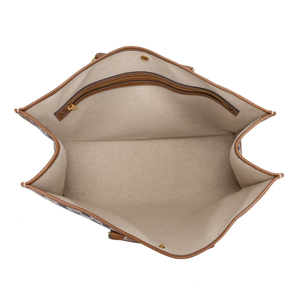 Handbag Horizontal Cabas Tote Brown Triomphe Canvas