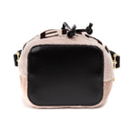 Shoulder Bag Mon Tresor Bucket Bag Mini Pink Printed Fur with Leather