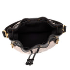 Shoulder Bag Mon Tresor Bucket Bag Mini Pink Printed Fur with Leather