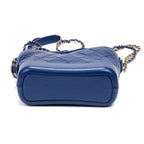 Shoulder Bag Gabrielle Hobo Bag Small Blue Quilted Age Lambskin