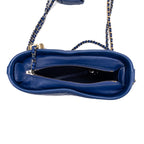 Shoulder Bag Gabrielle Hobo Bag Small Blue Quilted Age Lambskin