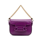 Shoulder Bag Horsebit 1955 Mini Purple Calfskin Leather