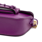 Shoulder Bag Horsebit 1955 Mini Purple Calfskin Leather