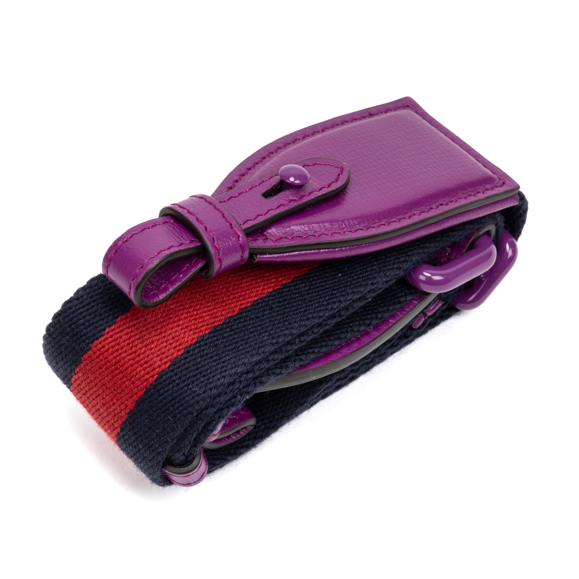 Shoulder Bag Horsebit 1955 Mini Purple Calfskin Leather