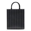Shoulder Bag Vertical Cabas Tote Medium Black Printed Calfskin Leather