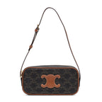 Shoulder Bag Triomphe Camera Bag Small Brown Triomphe Coated Canvas