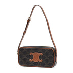 Shoulder Bag Triomphe Camera Bag Small Brown Triomphe Coated Canvas