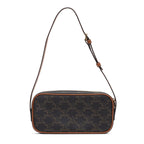 Shoulder Bag Triomphe Camera Bag Small Brown Triomphe Coated Canvas