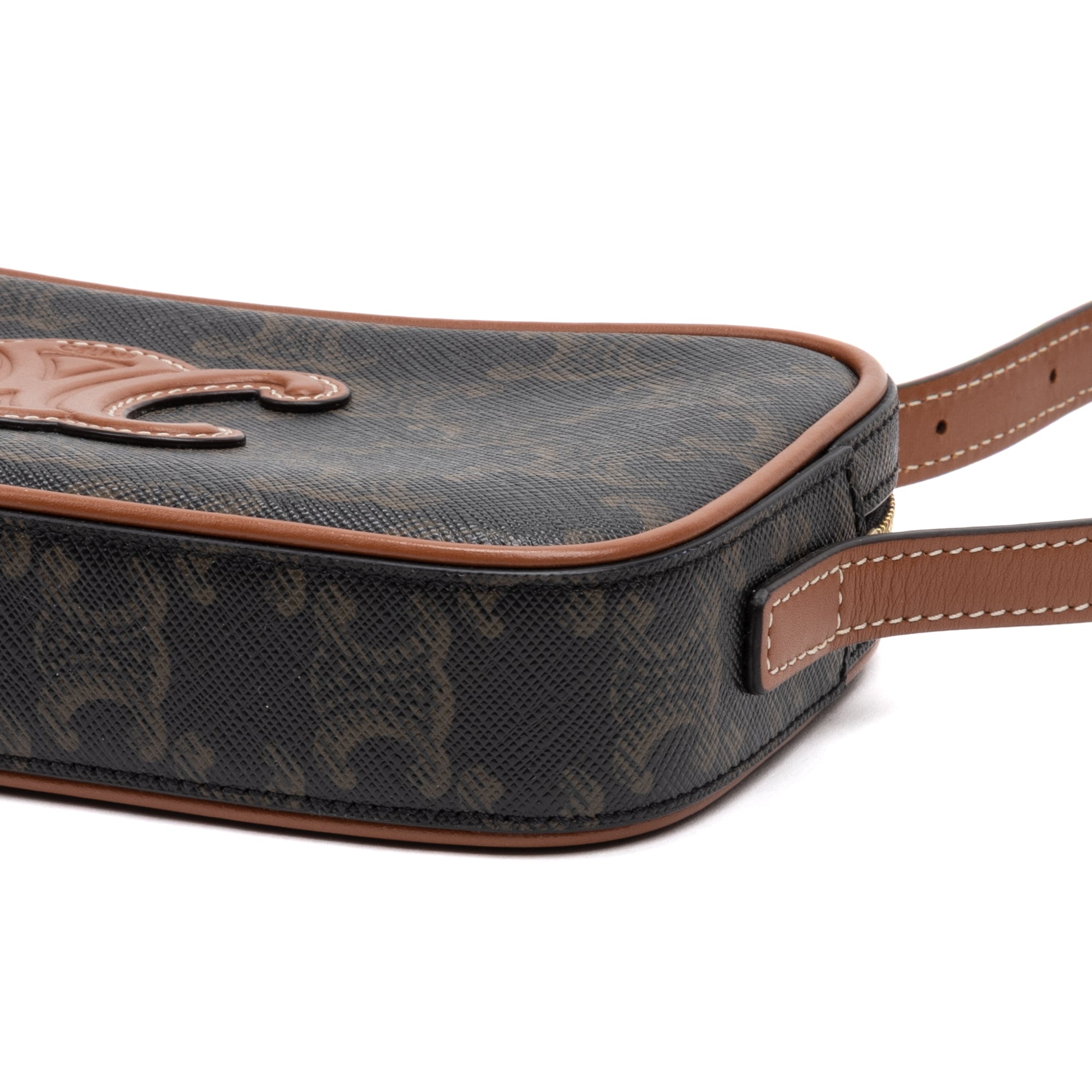 Shoulder Bag Triomphe Camera Bag Small Brown Triomphe Coated Canvas