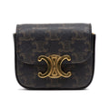 Crossbody Triomphe Pochette Crossbody Mini Brown Triomphe Coated Canvas