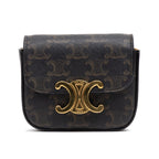 Crossbody Triomphe Pochette Crossbody Mini Brown Triomphe Coated Canvas