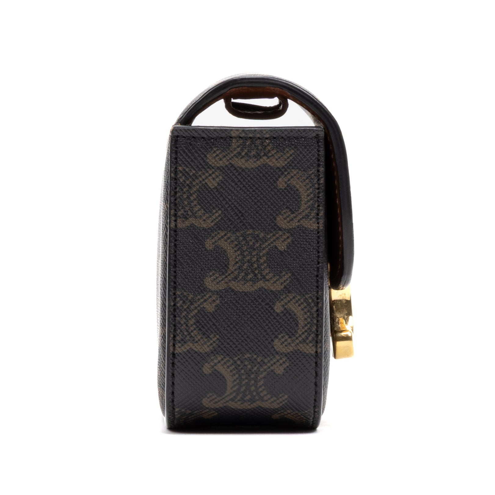 Crossbody Triomphe Pochette Crossbody Mini Brown Triomphe Coated Canvas