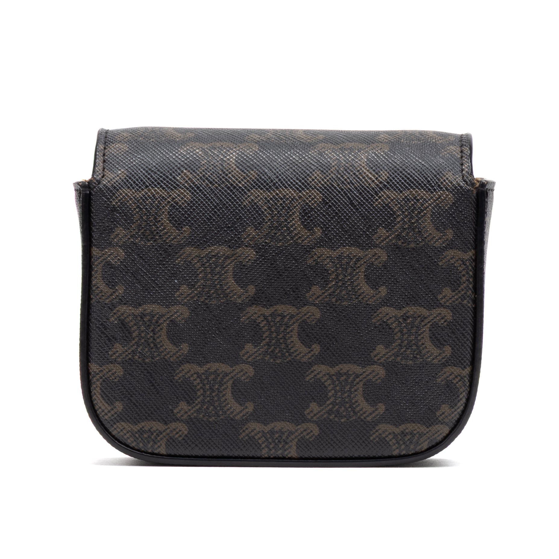 Crossbody Triomphe Pochette Crossbody Mini Brown Triomphe Coated Canvas