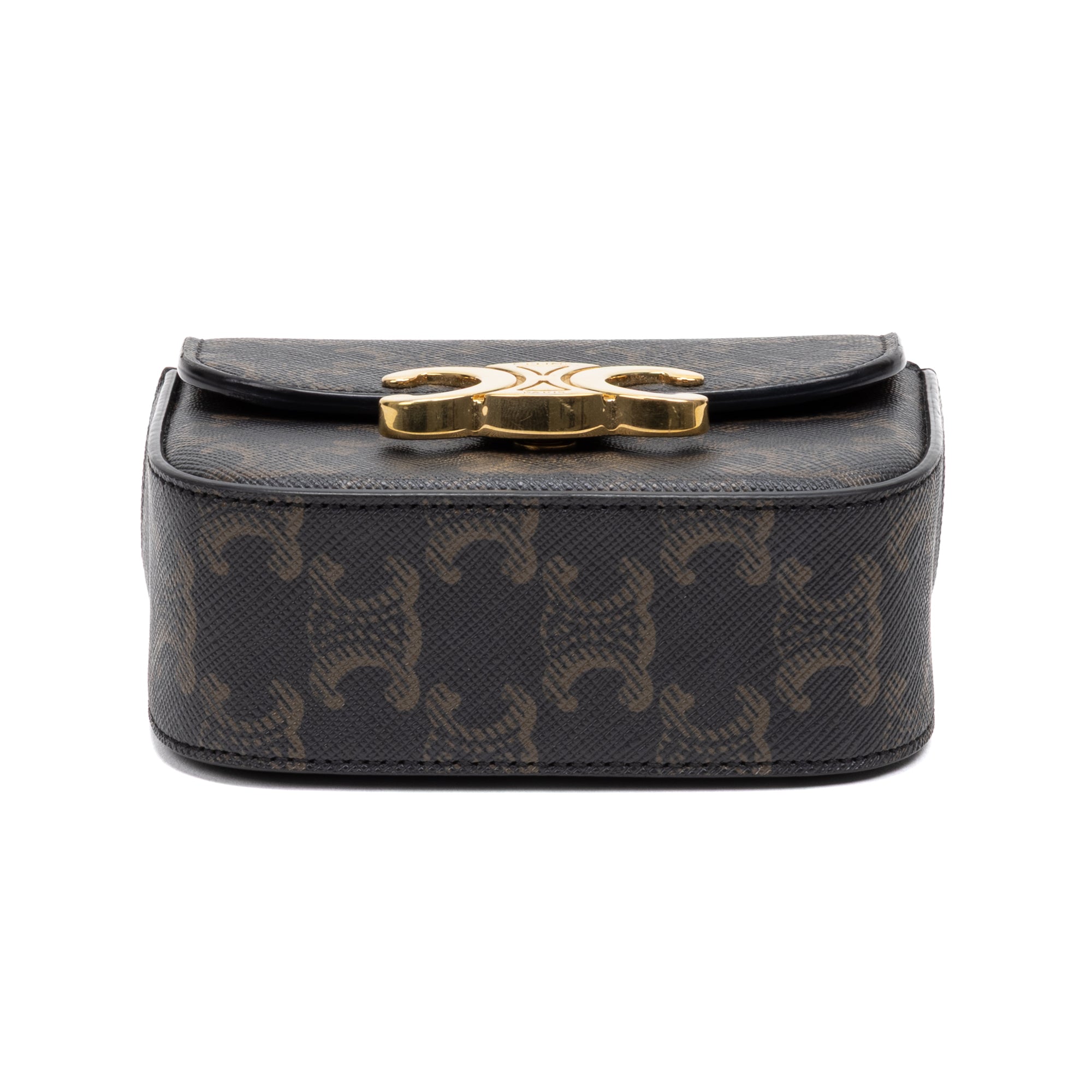 Crossbody Triomphe Pochette Crossbody Mini Brown Triomphe Coated Canvas