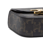 Crossbody Triomphe Pochette Crossbody Mini Brown Triomphe Coated Canvas
