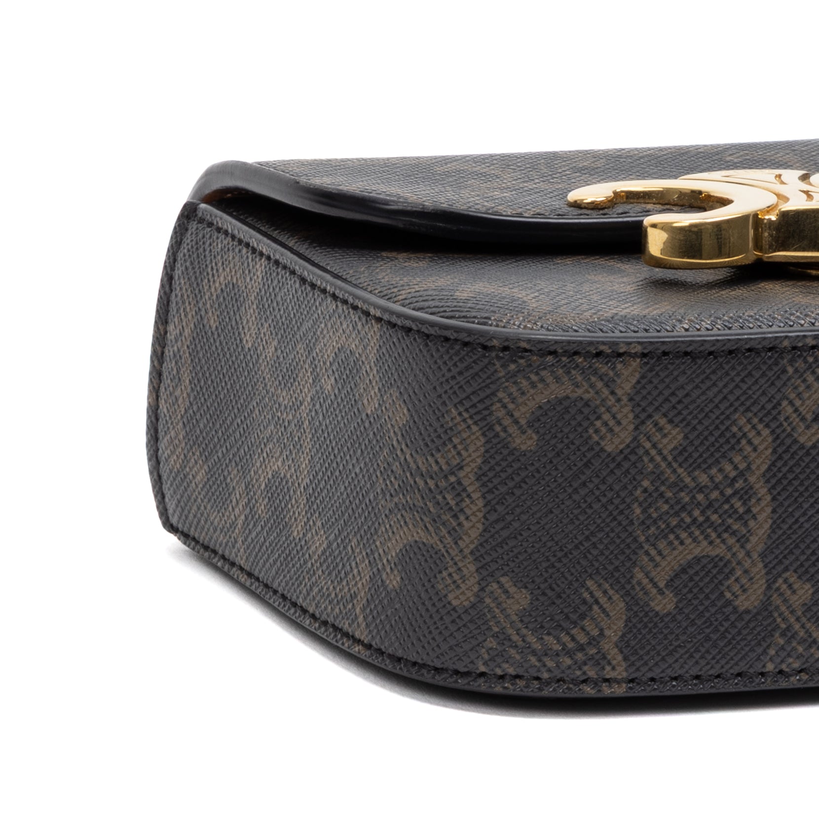 Crossbody Triomphe Pochette Crossbody Mini Brown Triomphe Coated Canvas