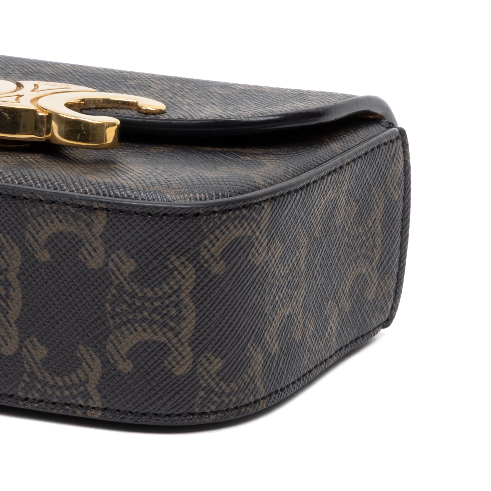 Crossbody Triomphe Pochette Crossbody Mini Brown Triomphe Coated Canvas