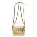 Shoulder Bag Gabrielle Hobo Bag Small Gold Aged Calfskin Quilted Leather