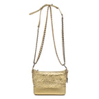 Shoulder Bag Gabrielle Hobo Bag Small Gold Aged Calfskin Quilted Leather
