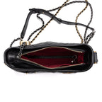 Shoulder Bag Gabrielle Hobo Embellished Small Black Aged Calfskin Quilted Leather