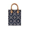 Shoulder Bag Ltd. Ed. Since 1854 Petit Sac Plat Bag Mini Blue Monogram Jacquard Printed Canvas
