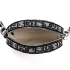 Shoulder Bag Baby Ball Crossbody Mini Navy Oblique Jacquard Canvas