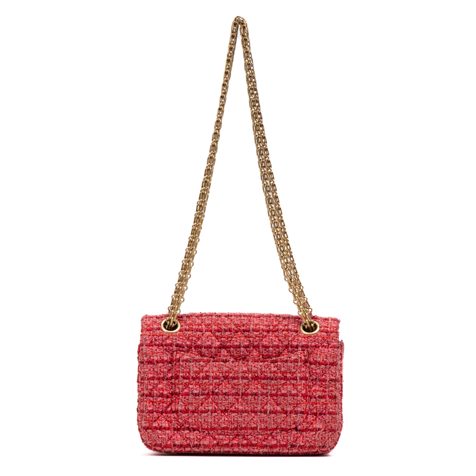 Shoulder Bag 2.55 Reissue Flap Bag Mini Pink Quilted Tweed Canvas