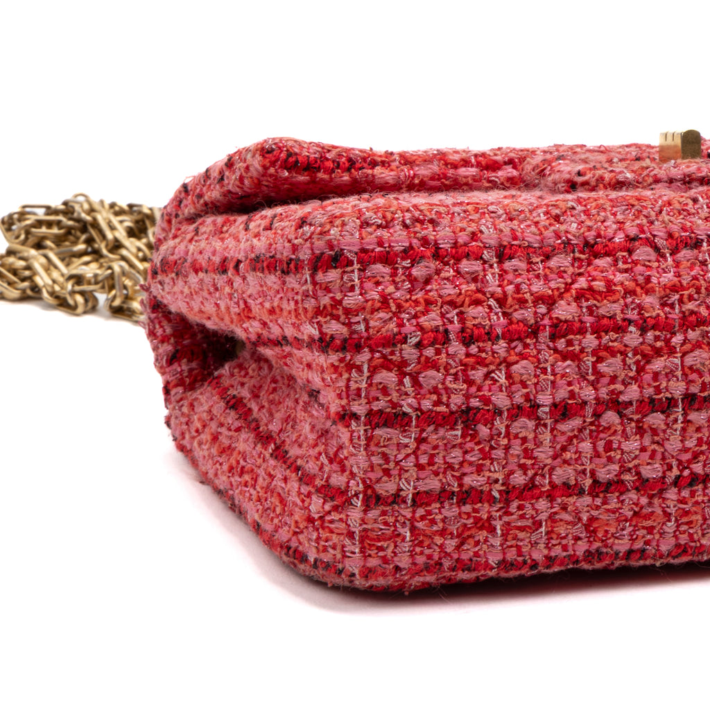 Shoulder Bag 2.55 Reissue Flap Bag Mini Pink Quilted Tweed Canvas