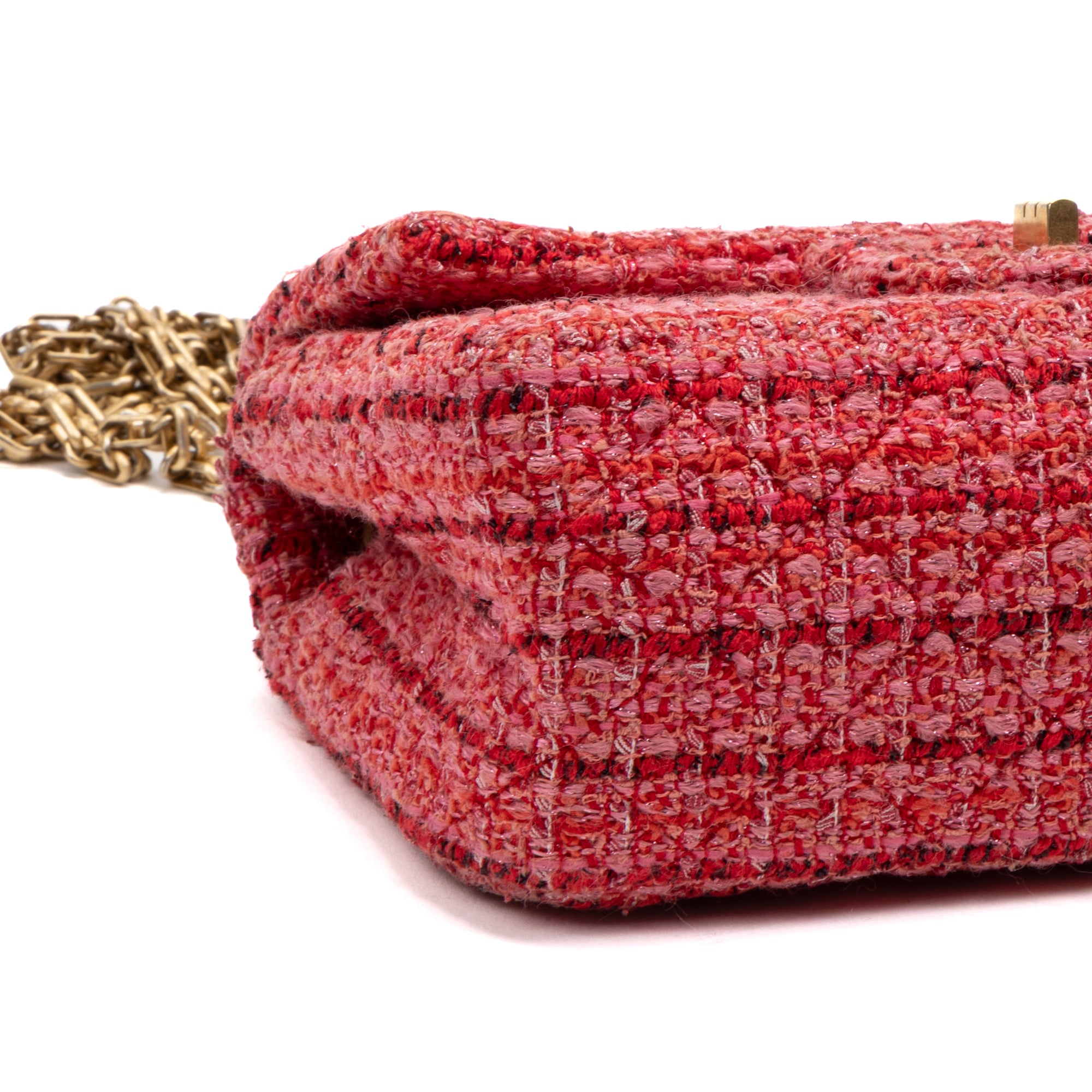 Shoulder Bag 2.55 Reissue Flap Bag Mini Pink Quilted Tweed Canvas