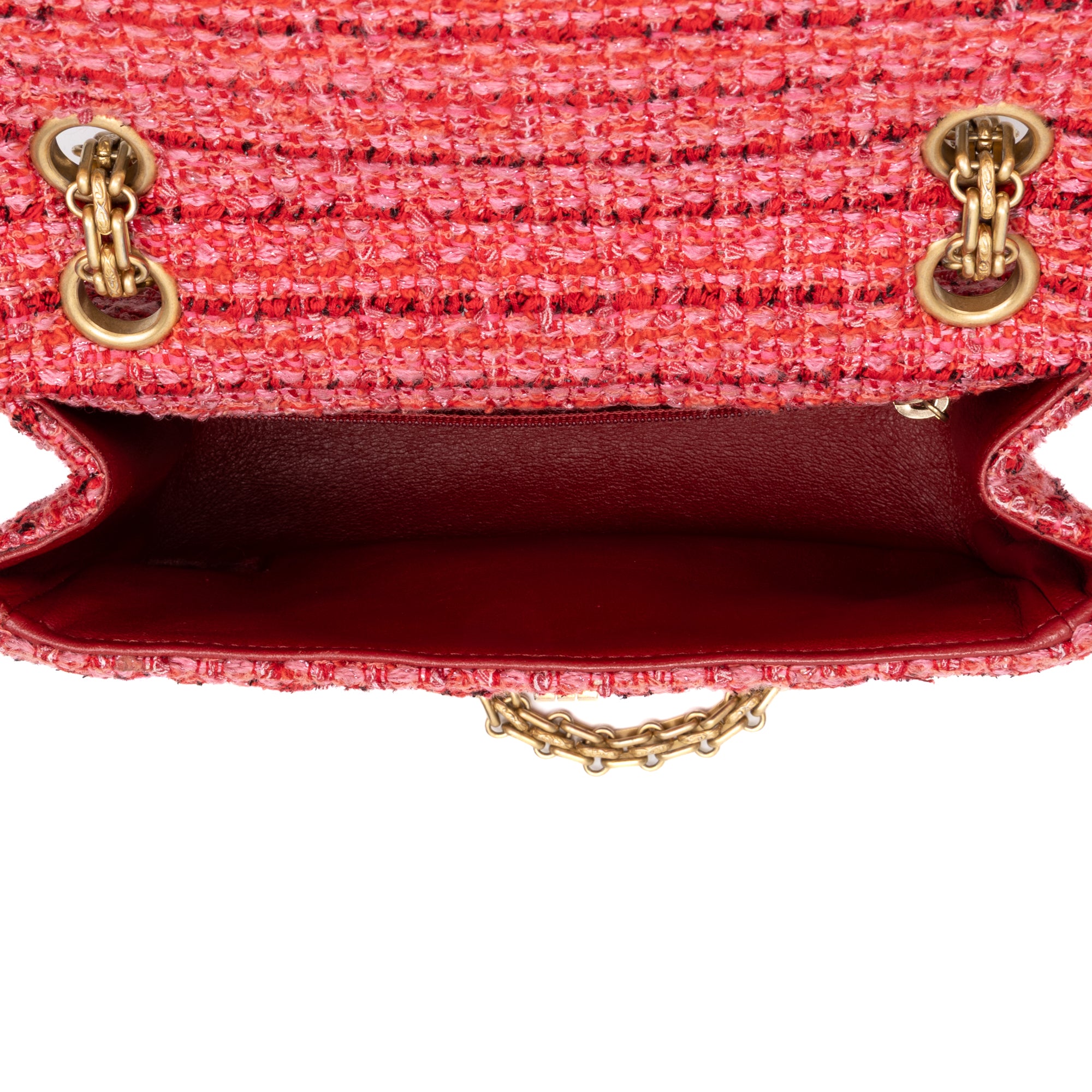 Shoulder Bag 2.55 Reissue Flap Bag Mini Pink Quilted Tweed Canvas