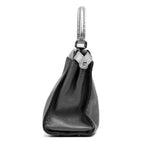 Shoulder Bag Selleria Peekaboo Medium Grey Pebbled Calfskin Leather