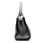 Shoulder Bag Selleria Peekaboo Medium Grey Pebbled Calfskin Leather