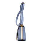 Shoulder Bag Moonlight Flap Crossbody Small Light Blue Smooth leather