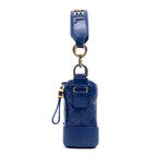 Shoulder Bag Gabrielle Hobo Bag Small Blue Quilted Aged Calfskin Leather