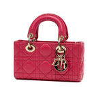 Shoulder Bag Micro Lady Dior Joy Micro Pink Quilted Cannage Lambskin