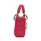Shoulder Bag Micro Lady Dior Joy Micro Pink Quilted Cannage Lambskin