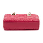 Shoulder Bag Micro Lady Dior Joy Micro Pink Quilted Cannage Lambskin